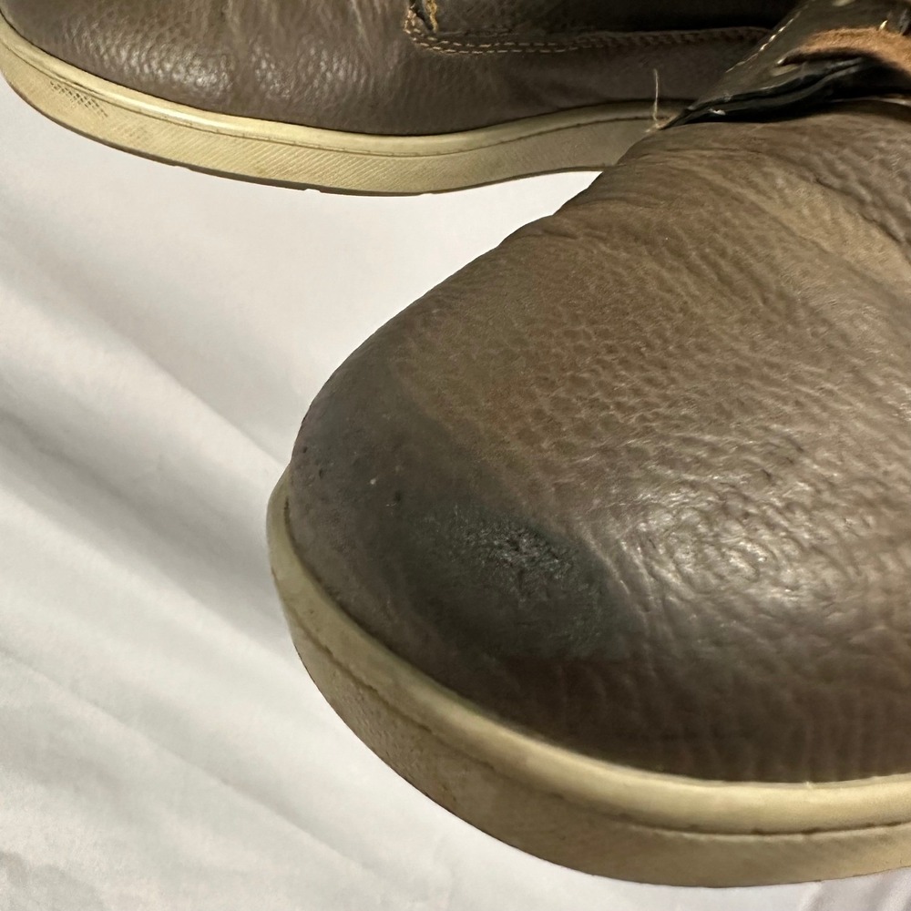 Levis Mens Size 13 Brown High Top Sneakers Synthetic Leather Boots - Picture 10 of 16